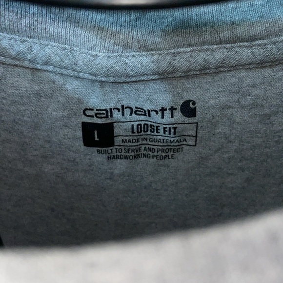 Carhartt loose fit gray men’s T-shirt men’s outdoor work shirts size large​ - Picture 4 of 5